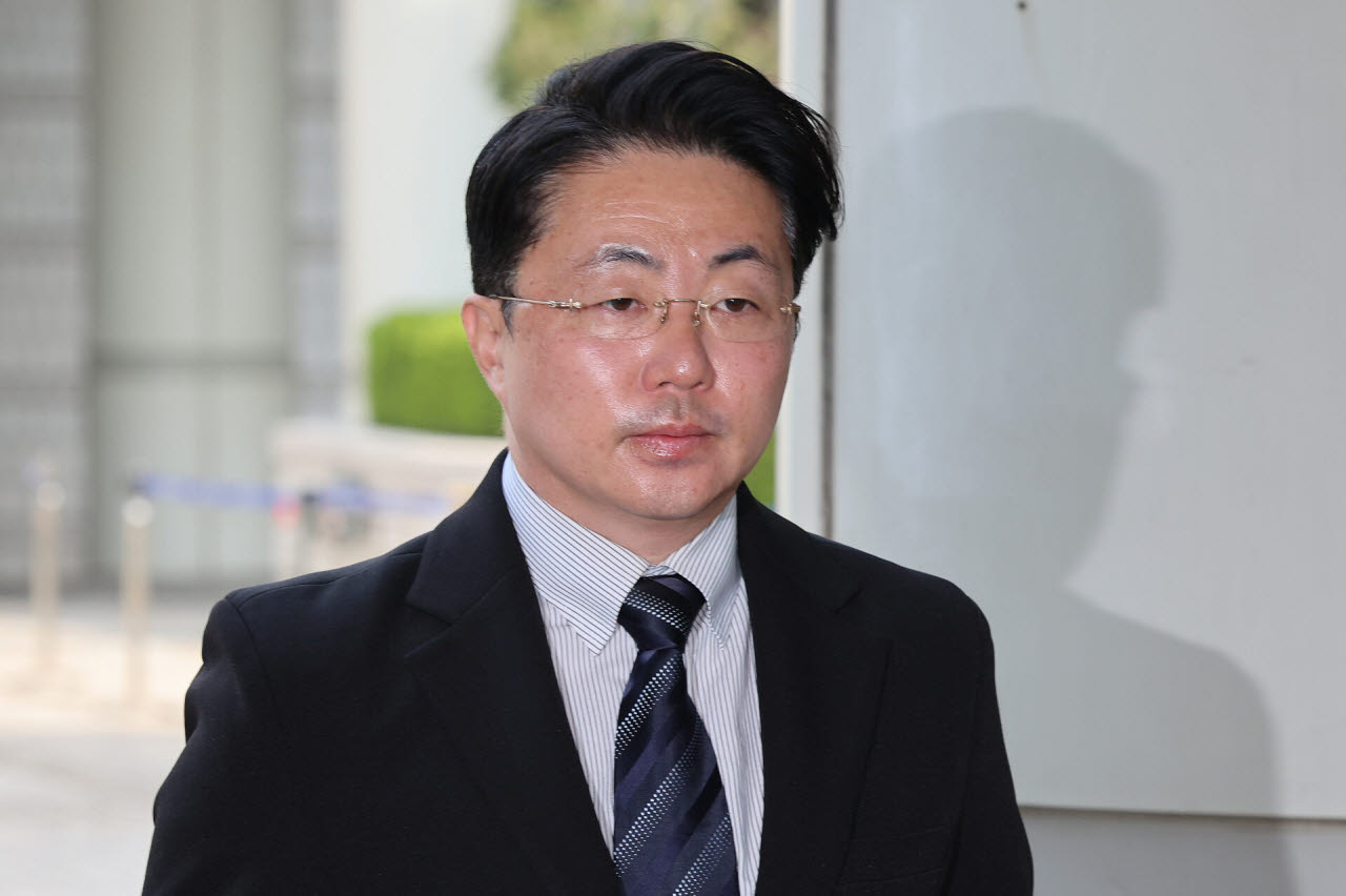 법원 나서는 '김건희 집사' 김예성 씨. (사진=연합뉴스)