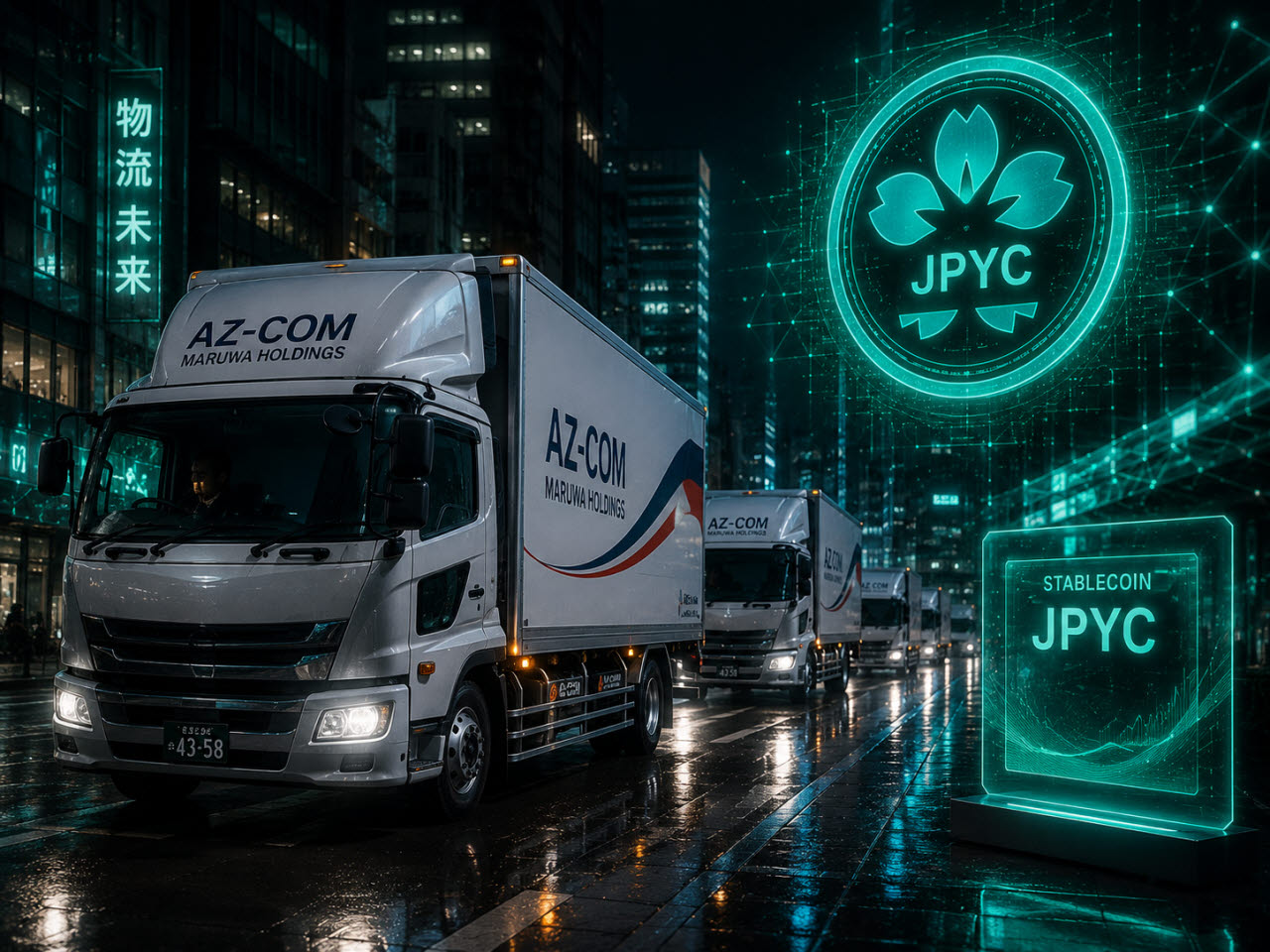 '日물류사' AZ-COM 마루와, 엔스테이블코인 JPYC로 대금 결제