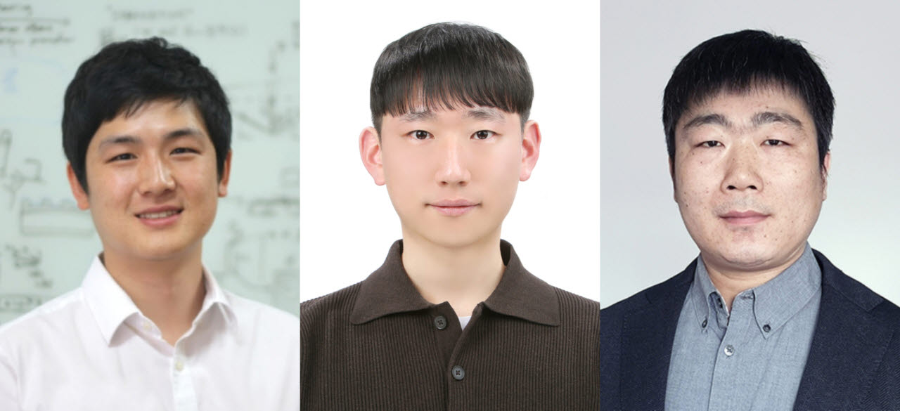 (왼쪽부터)성균관대의 이동우 교수, 조해찬 연구원, 중국과학원 Yanhui Liu 교수. (사진=성균관대)