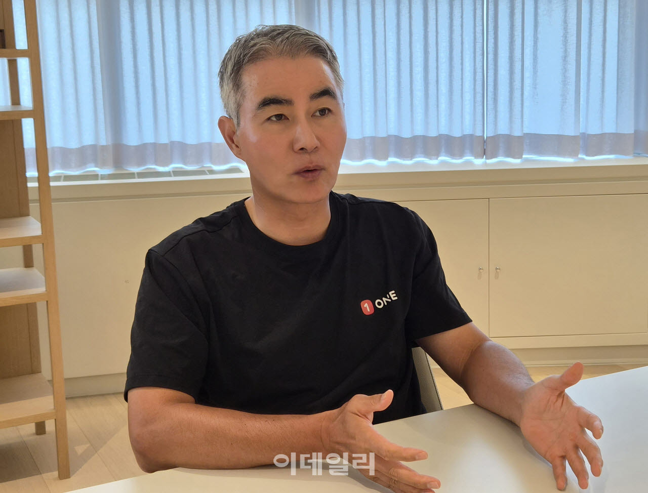 장현국 넥써쓰 대표가 6월 30일 판교 본사에서 이데일리와 인터뷰를 하고 있다. (사진=안유리 기자)