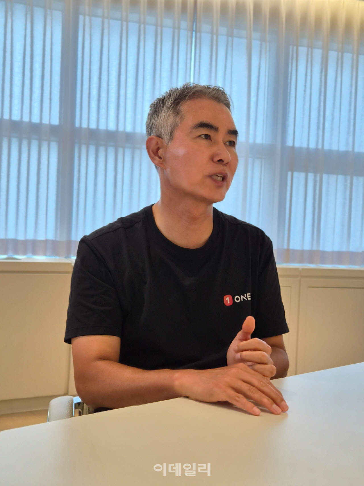 장현국 넥써쓰 대표가 6월 30일 판교 본사에서 이데일리와 인터뷰를 하고 있다. (사진=안유리 기자)