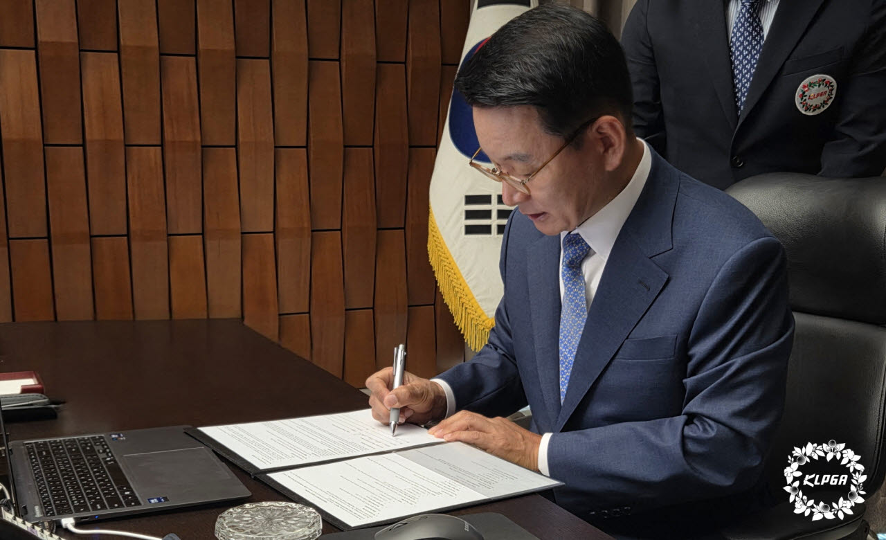 김상열 KLPGA 회장.(사진=KLPGA 제공)
