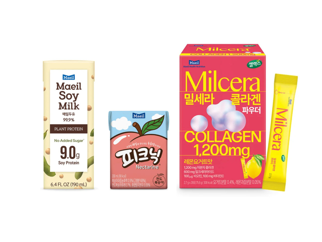 매일유업의 미국 입점 제품.