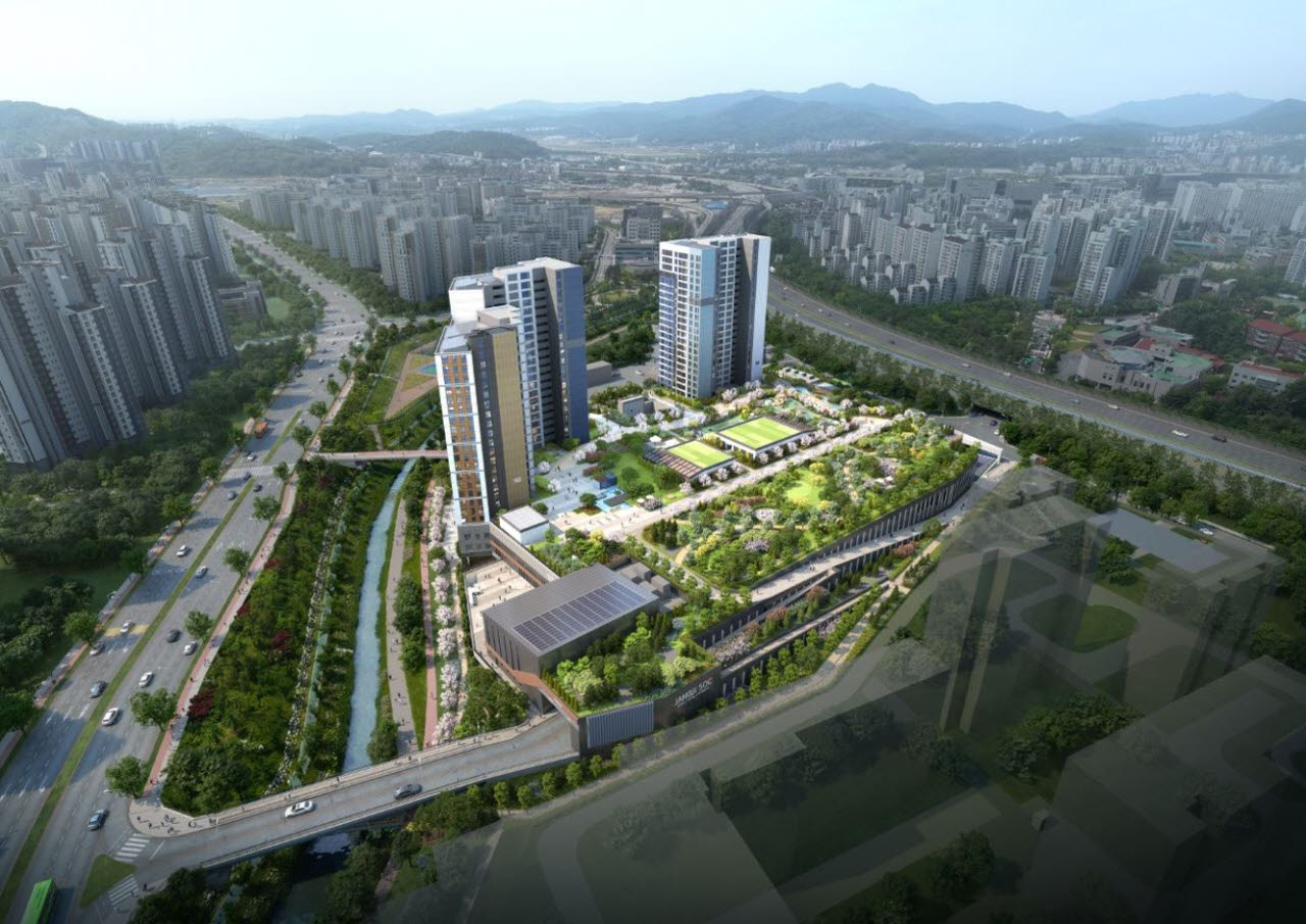 '장지차고지 입체화사업' 조감도.(사진=금호건설)
