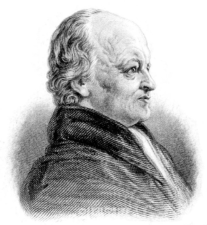 60대 중반의 윌리엄 블레이크. 만년에 만난 후원자이자 화가 친구인 존 린넬(1792~1882)이 1821년 그린 초상드로잉이다. 알렉산더 길크리스트가 1863년 펴낸 전기 ‘윌리엄 블레이크의 생애: 무명의 화가’ 이후 새롭게 찾아낸 블레이크의 작품·편지 등을 넣어 다시 출간한 개정증보판(1880) ‘초상화 삽화’로 책머리에 실렸다.