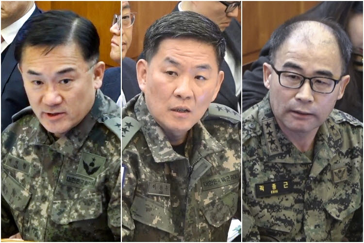 여인형·이진우·곽종근 전 사령관. (사진=헌법재판소 제공)