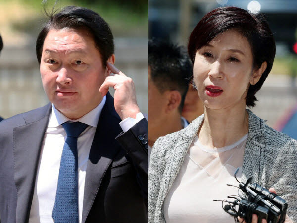 최태원 SK그룹 회장과 노소영 아트센터 나비 관장.