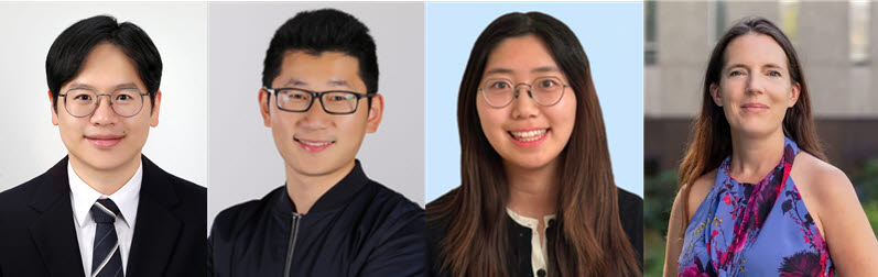 왼쪽부터 건국대 김준영 교수(생물공학과), 영국 사우스햄튼대 루지에 선 교수(전자·컴퓨터과학과), 옥스퍼드대 이쉬안 렁 연구원, 몰리 스티븐스 교수(생리·해부학 및 유전학과) ※사진=건국대