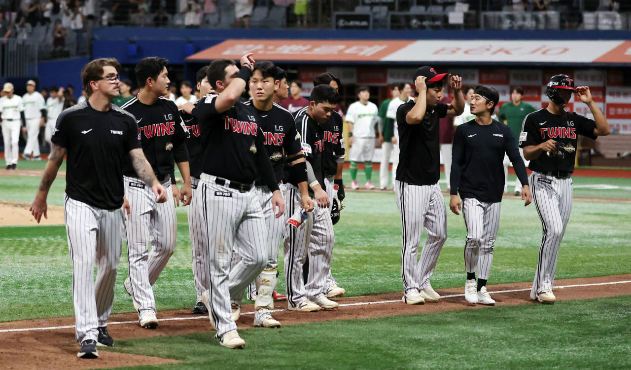 8년 만에 8연패 늪에 빠진 LG트윈스. 사진=뉴스1