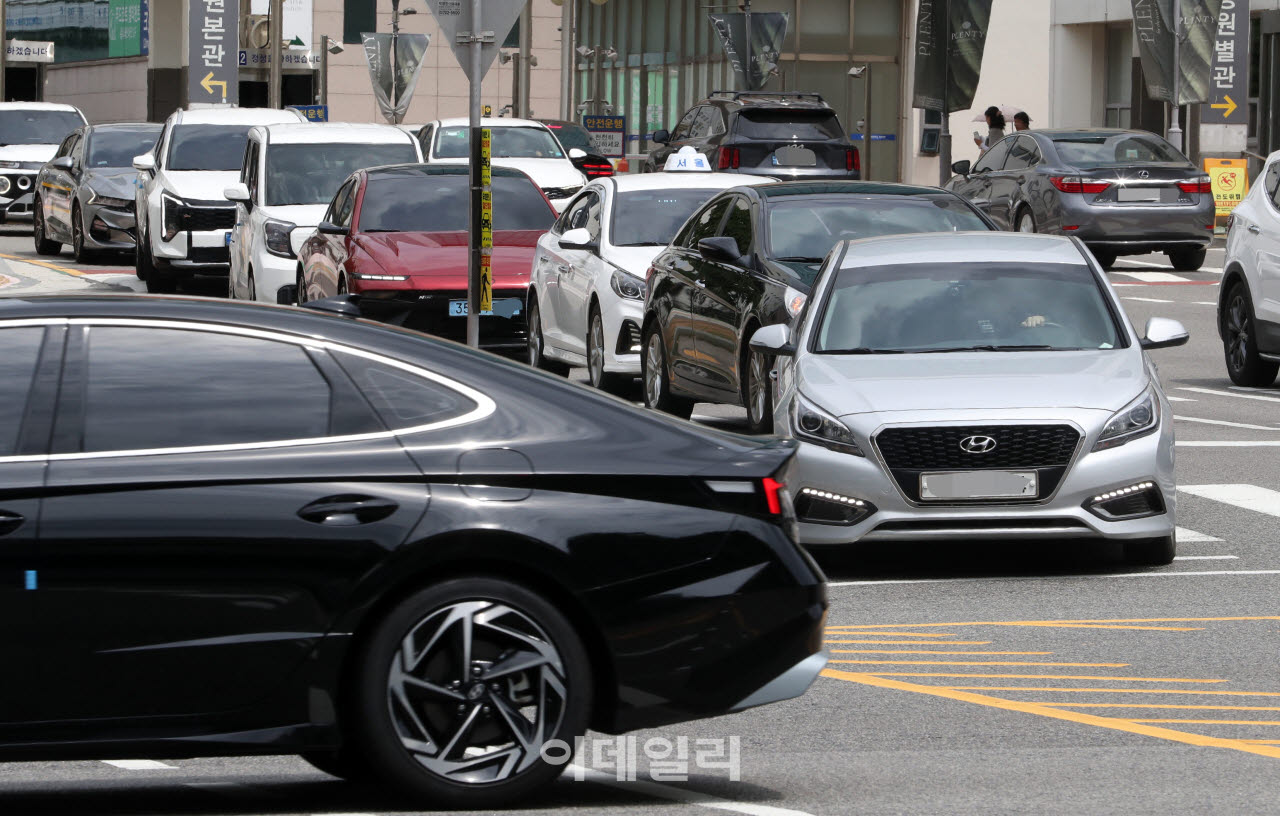 [포토] 대형병원 앞 교통체증