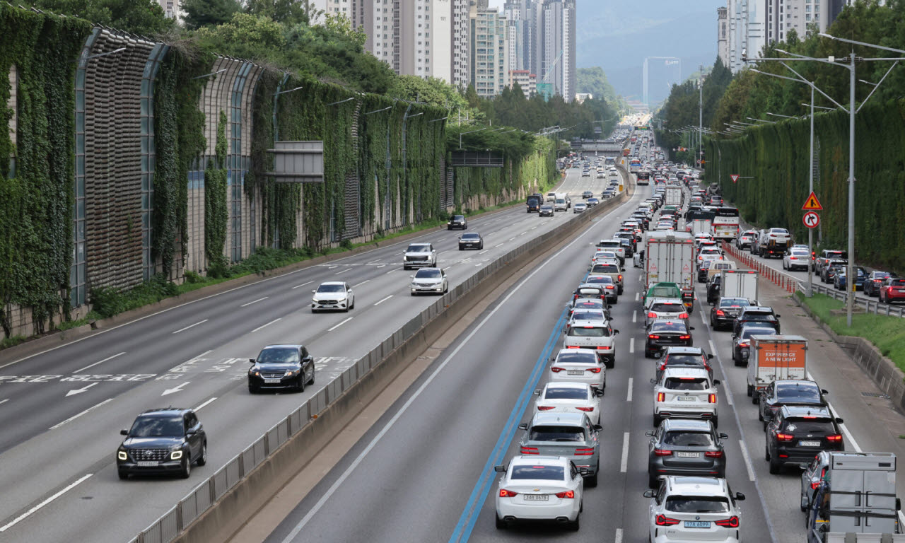서울 경부고속도로 상하행선 모습. (사진=뉴시스)
