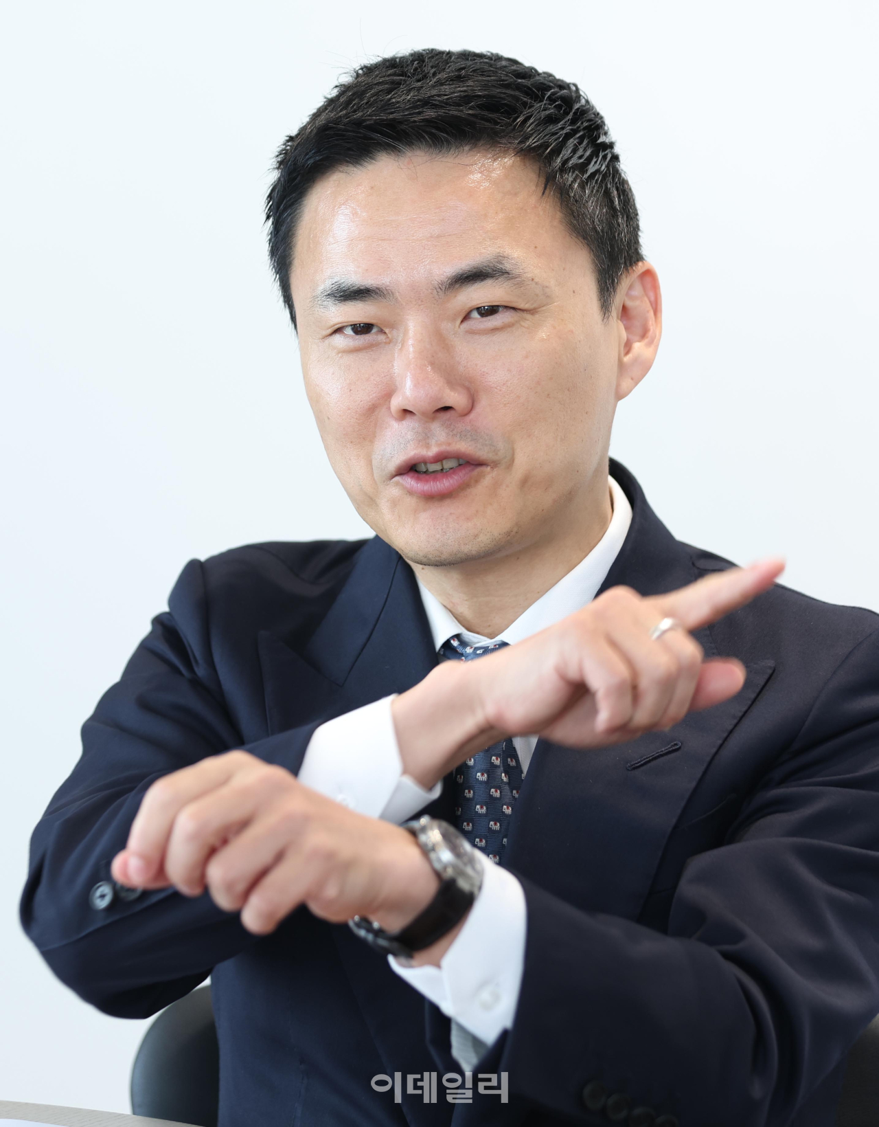 법무법인 지평 고세훈 변호사가 이데일리와 인터뷰를 하고 있다. [사진=이데일리 노진환 기자]