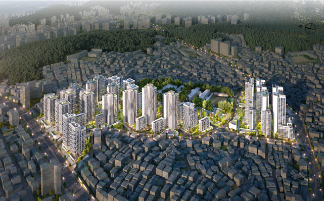 서울시가 확정한 은평구 불광동 359-1일대 주택정비형 재개발사업 의 주거단지 조감도. (사진=서울시 제공)