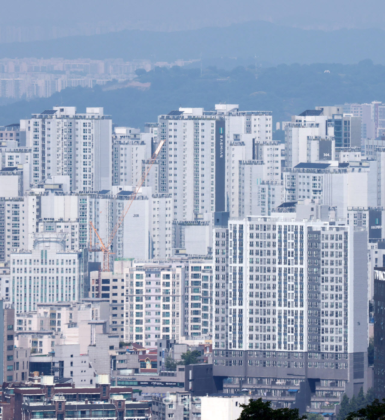 서울 남산에서 바라본 도심 전경. (사진=이데일리 방인권 기자)