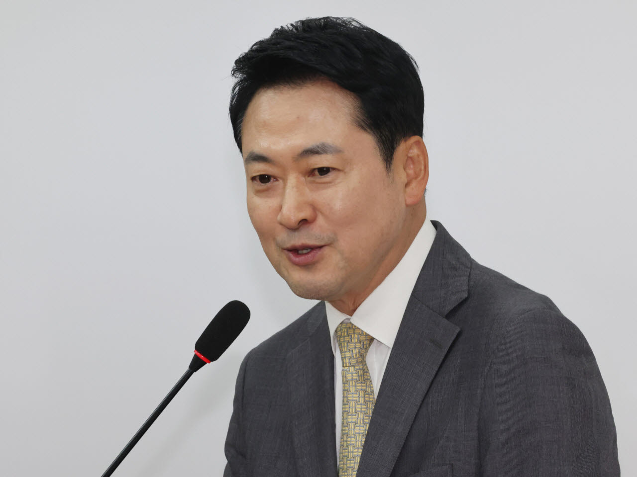 장동혁 국민의힘 대표가 30일 오후 서울 여의도 국회에서 선거관리위원회 특별검사법 관련 입장을 밝히고 있다. (사진=뉴스1)