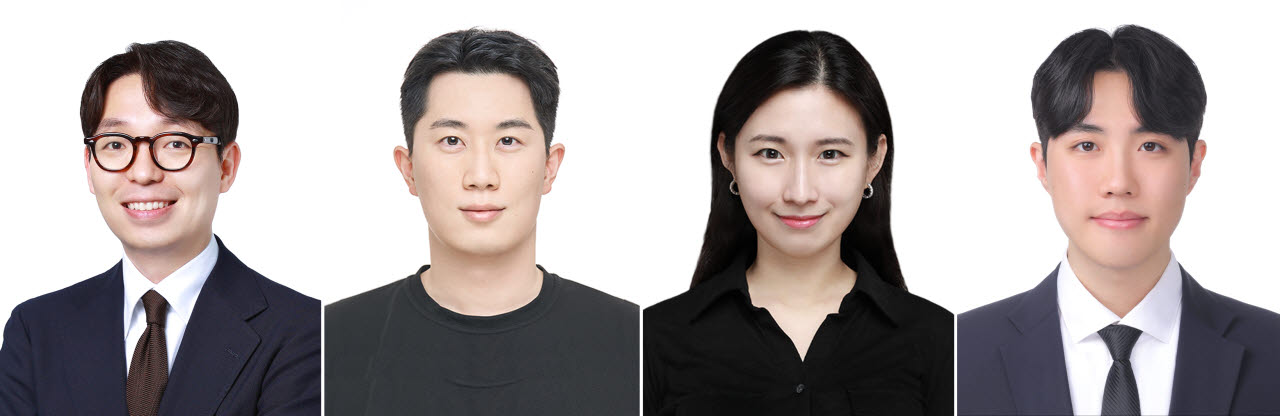 서울대 데이터사이언스대학원의 오민환(왼쪽부터) 교수와 최현준·안희상·신영훈 연구원. (사진=서울대)