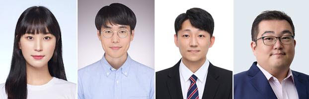 (왼쪽부터)김진 숭실대 연구원, 이병휘 미국 버지니아대 박사, 유택호 한국과학기술원(KAIST) 연구교수, 윤진혁 숭실대 AI소프트웨어학부 교수. (사진=숭실대)