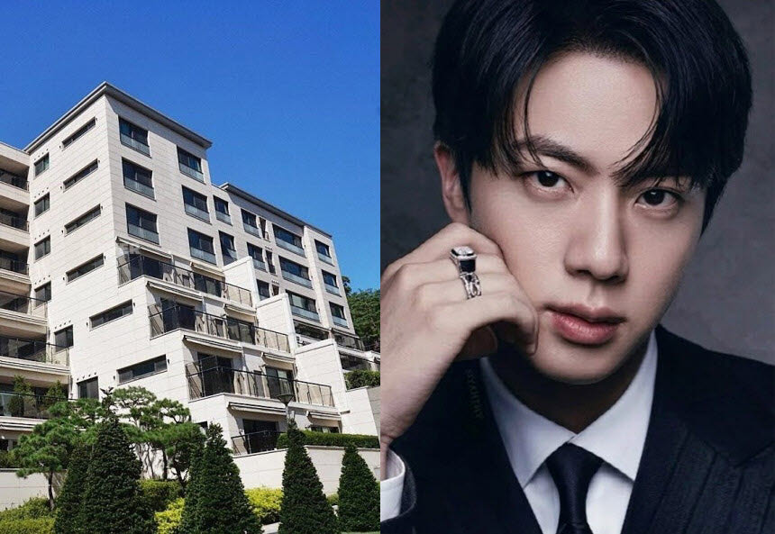 서울 용산구 '한남더힐', 그룹 방탄소년단(BTS) 진 (사진=네이버부동산, '아리랑' 앨범 재킷)