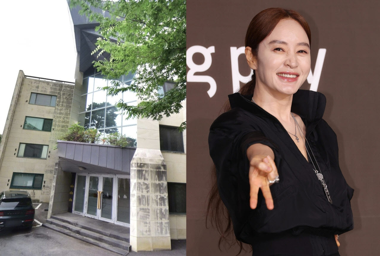 배우 김혜수와 서울 용산구 한남도 소재 '한남리버힐'. (사진=네이버 로드뷰, 연합뉴스)