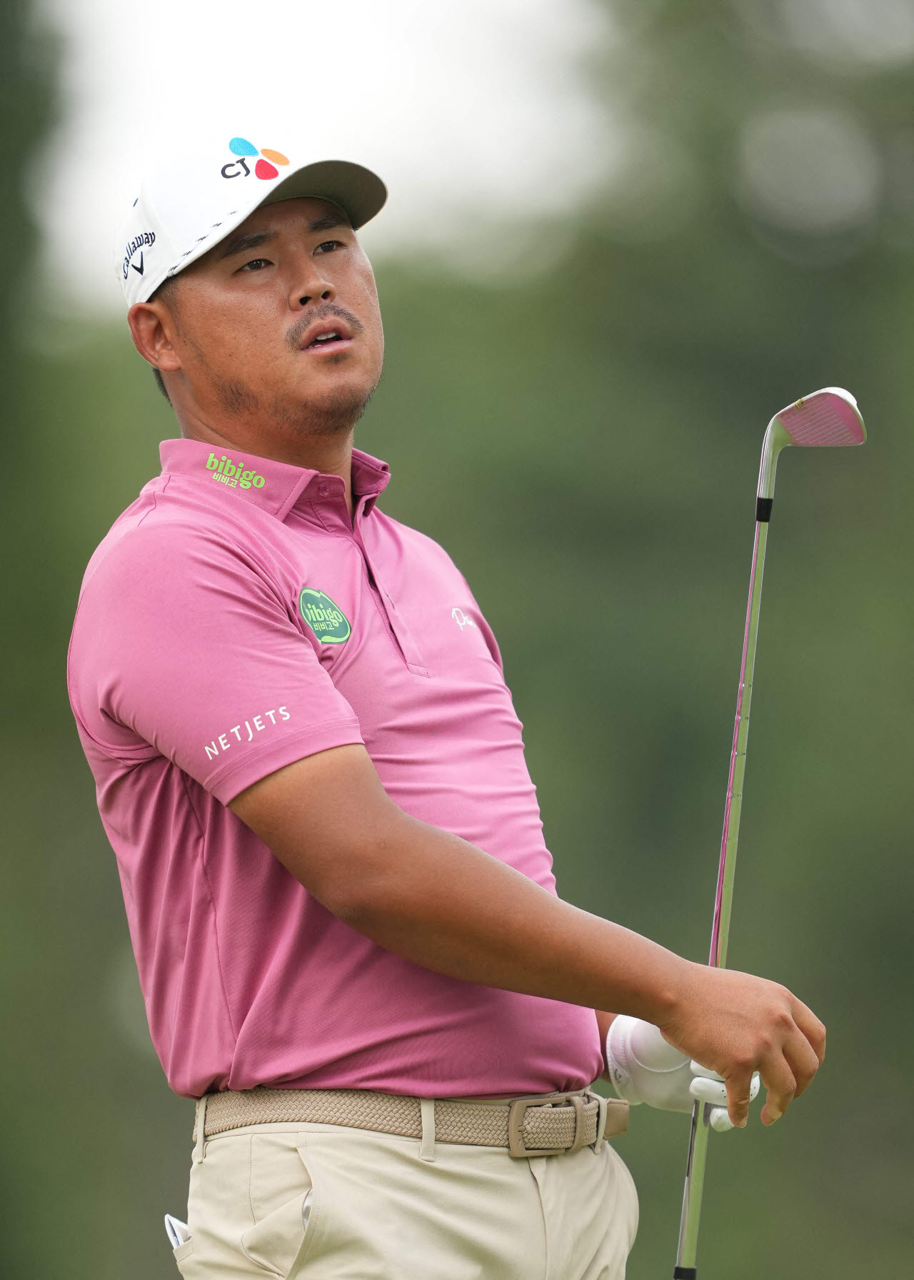 김시우가 PGA 투어 로켓클래식 3라운드 9번홀에서 경기하고 있다. (사진=AFPBBNews)