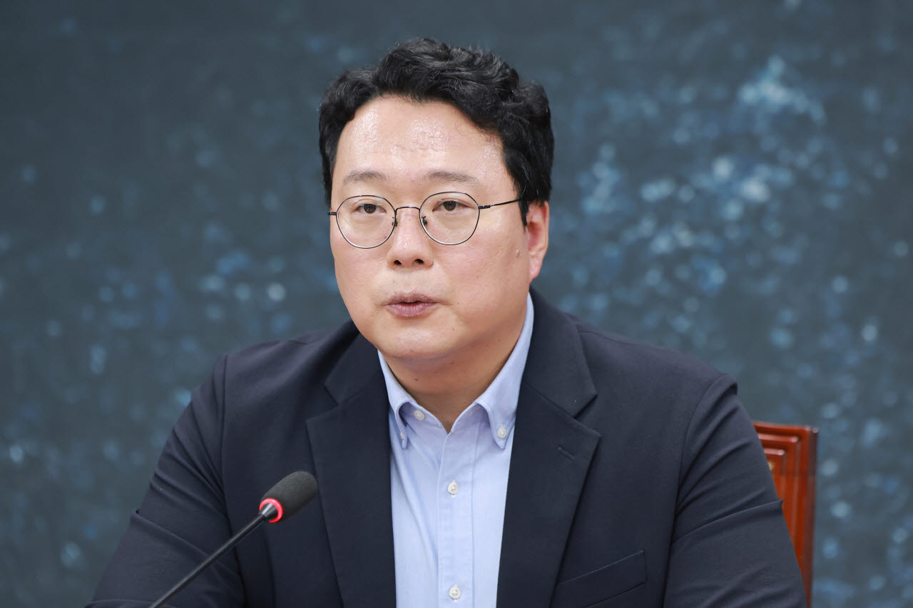 개혁신당 천하람 원내대표가 3일 국회에서 열린 최고위원회의에 참석해 발언하고 있다. (사진=연합뉴스)
