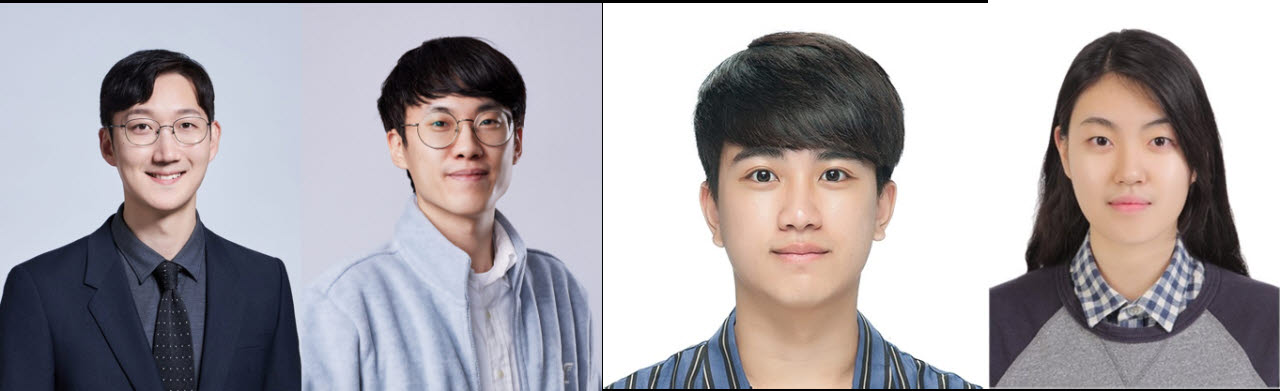 (왼쪽부터)김태연 성균관대 교수, 김우재 연세대 화학과 교수, 최연우 연세대 연구원, 채민정 성균관대 연구원. (사진=성균관대)