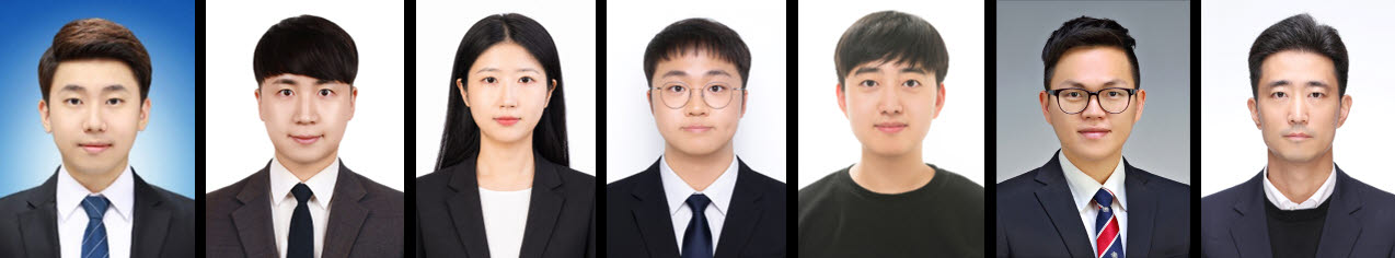 (왼쪽부터)포항공대의 임해량 박사, 중앙대의 한경호 박사, 장서현 박사, 황동영 박사과정생, 유정민 박사과정생, 남인호 교수, 안상현 교수. (사진=중앙대)