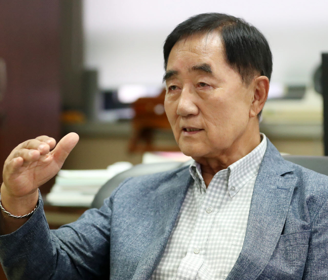 유용종 한국호텔업협회장은 최근 이데일리와의 인터뷰에서 “호텔은 짓는 데 통상 3~5년이 걸린다”며 “3000만 관광객 시대에 대비하려면 객실이 부족해진 뒤가 아니라 지금부터 투자 여건을 만들어야 한다”고 강조했다. (사진=김태형 이데일리 기자)