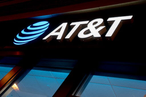 AT&T 로고(사진=AFP)