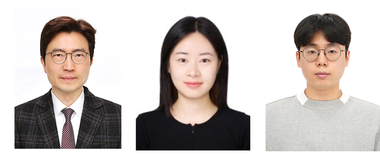 (왼쪽부터)한양대의 김도환 교수, 공진연 박사, 김지홍 박사과정생. (사진=한양대)