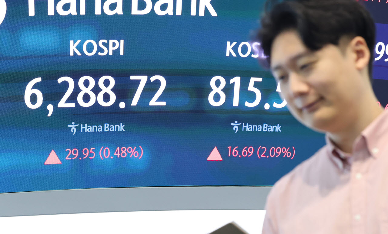 하나은행 딜링룸.(사진=연합뉴스)