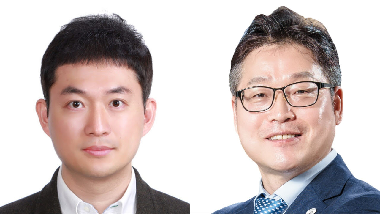대한민국 엔지니어상 8월 수상자인 최석호 LG전자 책임연구원(왼쪽), 최윤화 제엠제코 대표. (사진=과학기술정보통신부)
