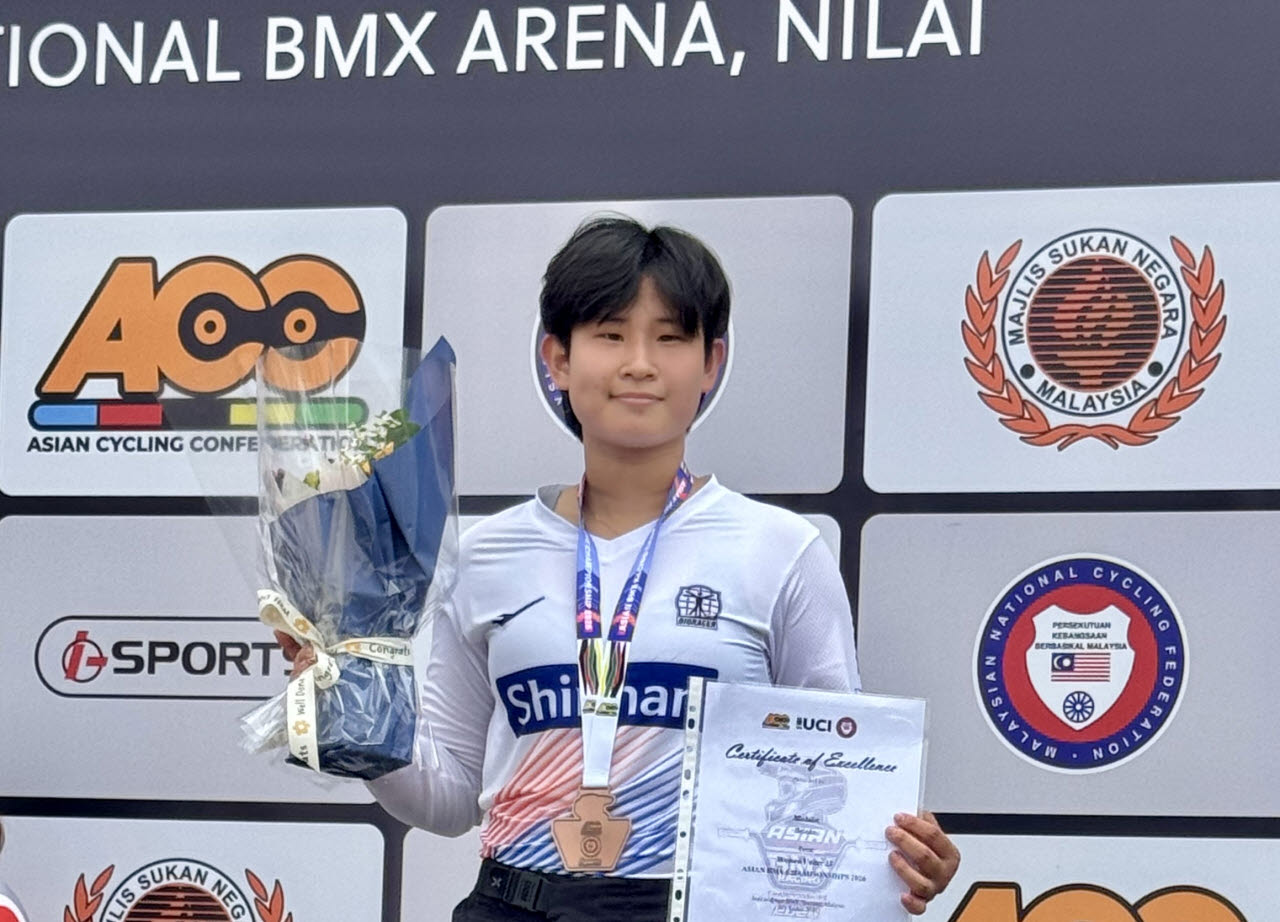 한국 BMX 레이싱 기대주 박아연. 사진=대한사이클연맹