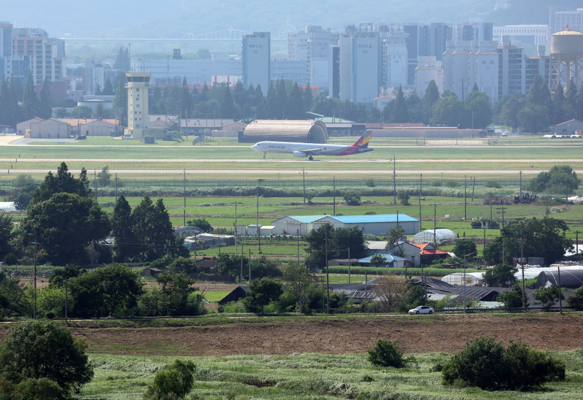 광주 군공항, 반도체 클러스터 예정 부지.(사진=연합뉴스)