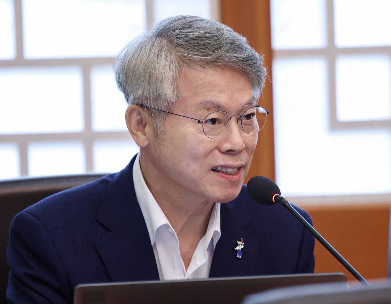 민형배 전남광주통합특별시장이 4일 청와대에서 이재명 대통령 주재로 열린 국무회의에서 발언하고 있다. (사진=연합뉴스)