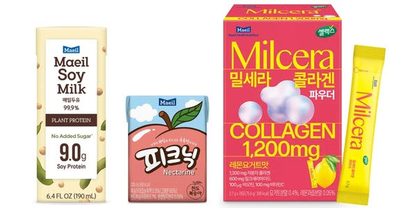 미국 올리브영에 입점한 매일유업 주요 제품.