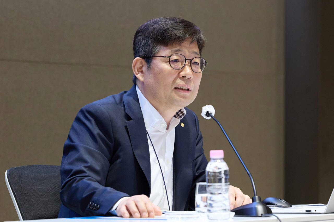 유상대 한국은행 부총재가 11일 오전 서울시 중구 한국은행에서 열린 기자간담회에서 발언하고 있다. (사진=한국은행)