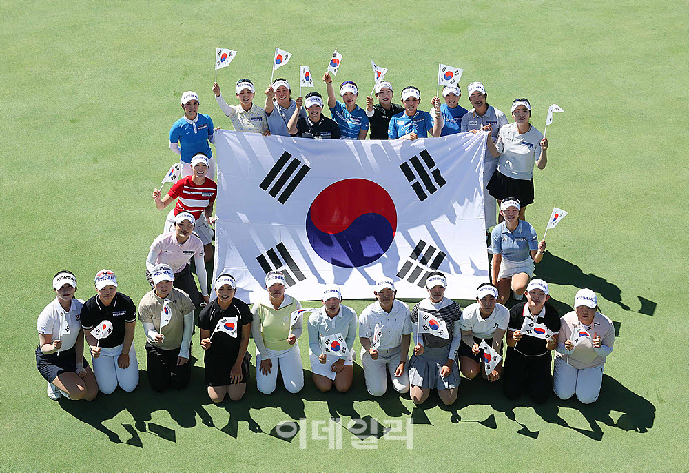 [포토] 메디힐 · 한국일보 챔피언십 포토콜, 광복절을 맞아