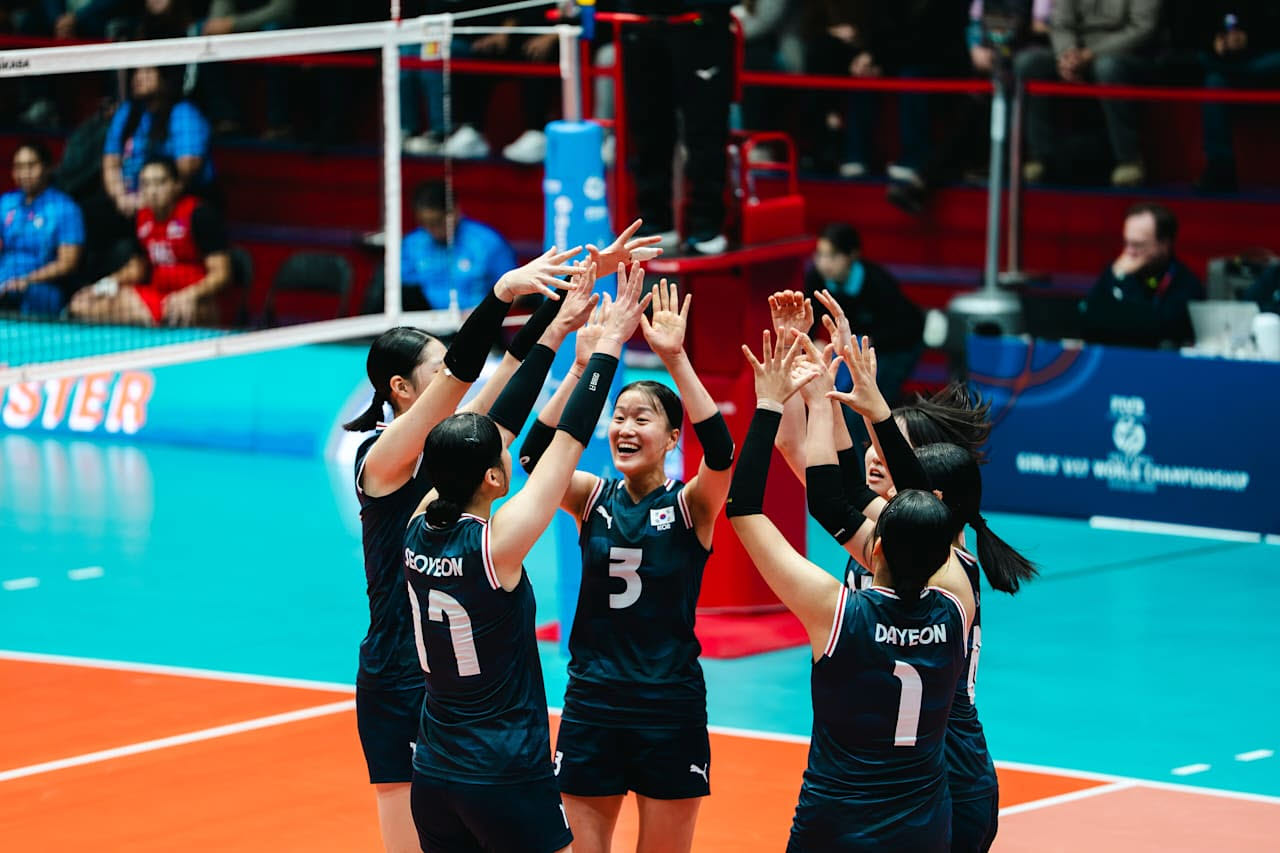 한국 U-17 여자배구 대표팀. 사진=FIVB