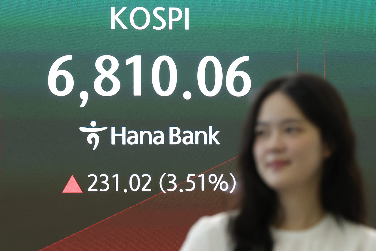 하나은행 딜링룸.(사진=연합뉴스)