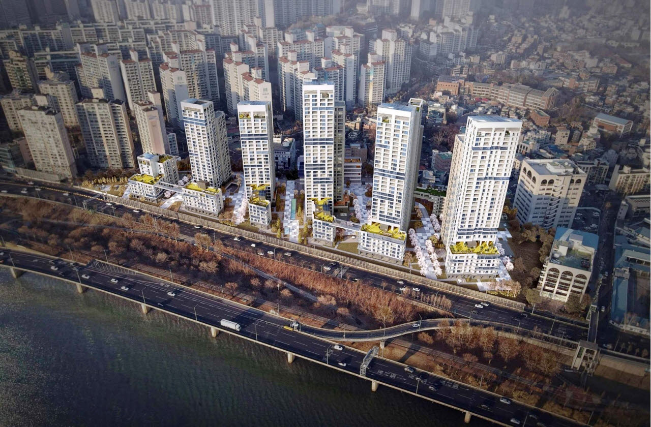 산호아파트 조감도