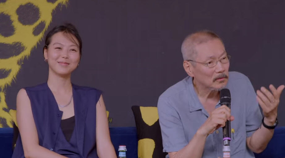 김민희와 홍상수 감독(사진=로카르노국제영화제 유튜브 채널 캡처화면)