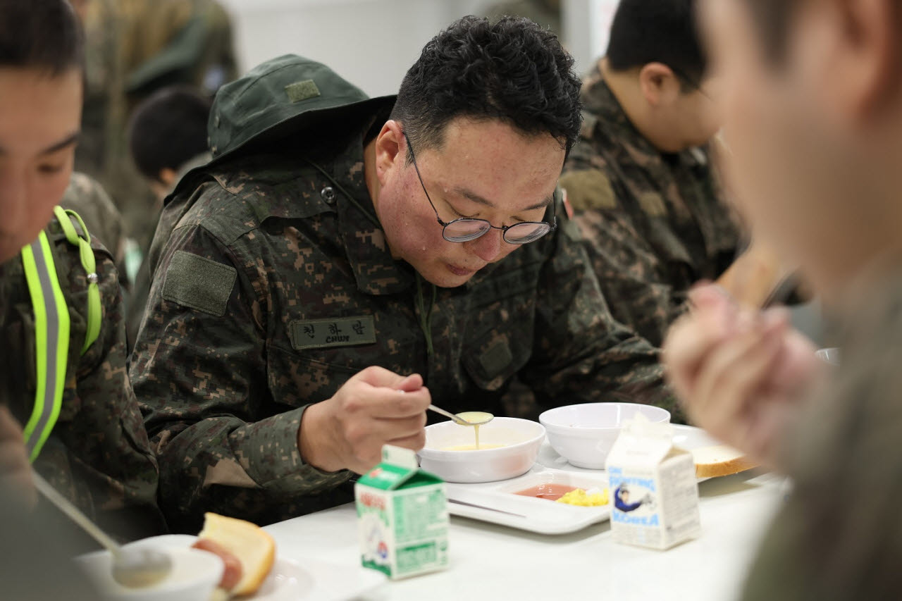 논산 육군훈련소에서 훈련을 받고 있는 천하람 개혁신당 원내대표. (사진=천하람 의원실)