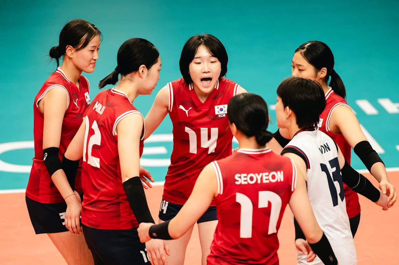 한국 U-17 여자배구 대표팀. 사진=FIVB