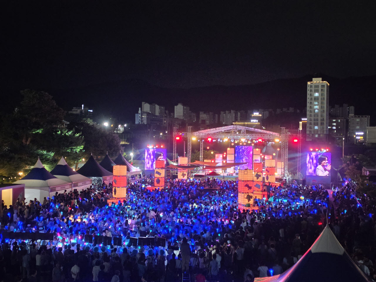 김천포도축제 신바람 행복콘서트 전경.(사진=김천시)