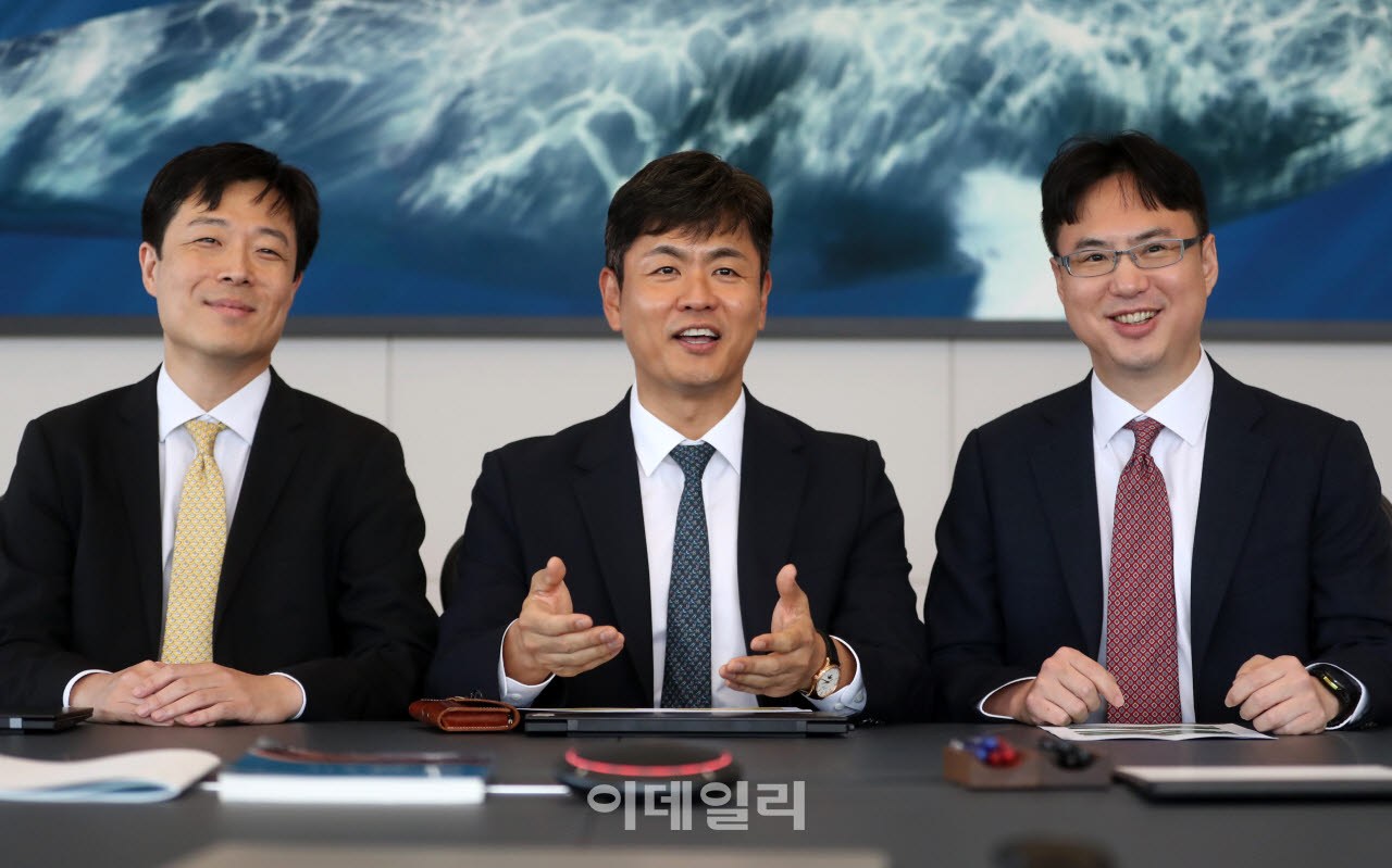 법무법인 태평양 공정거래그룹 김진훈(왼쪽부터)·신사도·권도형 변호사.(사진=김태형 기자)