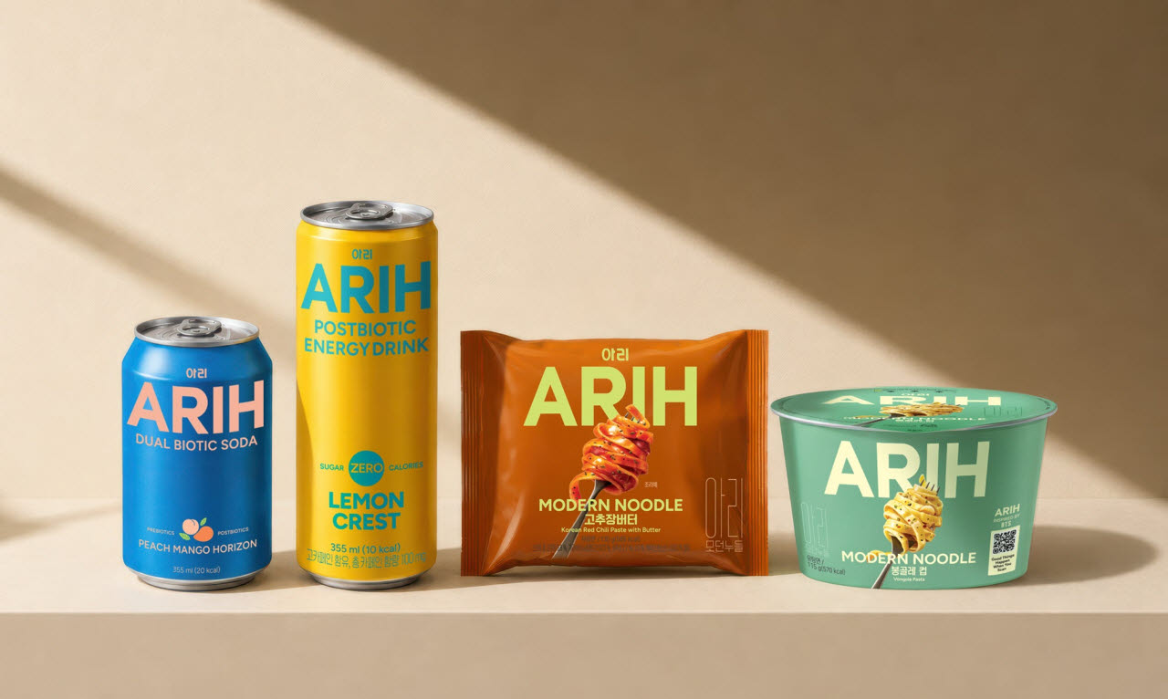 팔도·hy 글로벌 식음료 브랜드 ‘아리(ARIH)’제품들. (사진=hy)