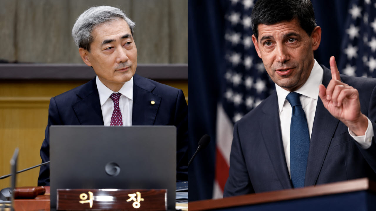 신현송 한국은행 총재와 케빈 워시 연방준비제도 의장. (사진= AFP, 공동취재단)