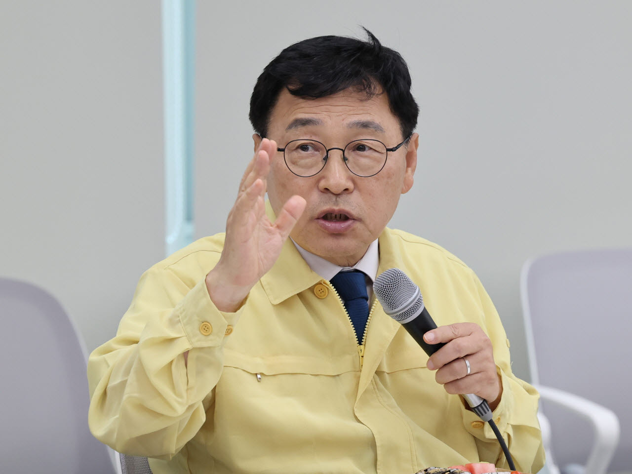 정근식 서울시교육감이 지난 18일 서울시교육청에서 열린 기자간담회에서 발언하고 있다. (사진=서울시교육청)