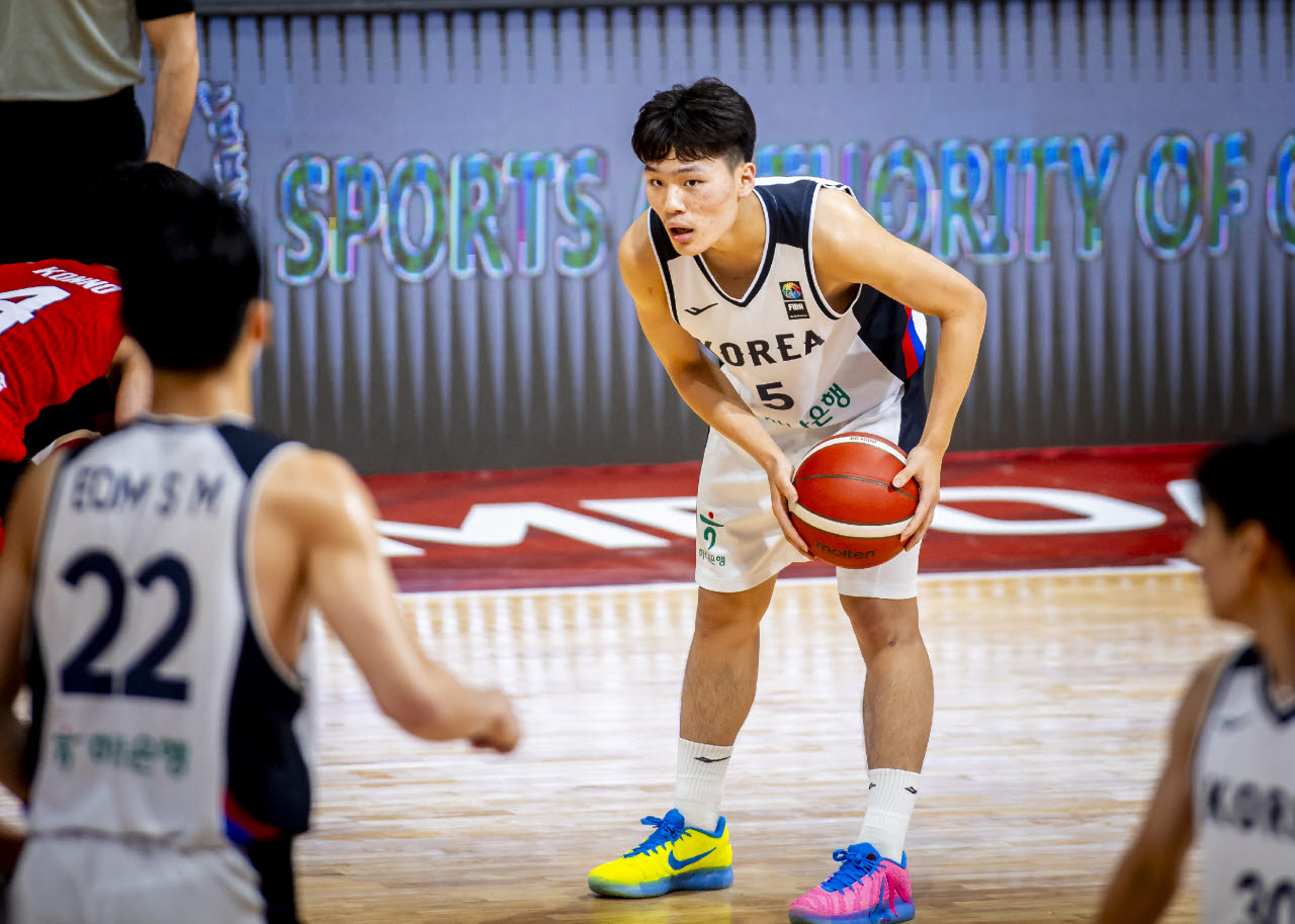 U-18 남자농구대표팀 윤지훈. 사진=대한민국농구협회